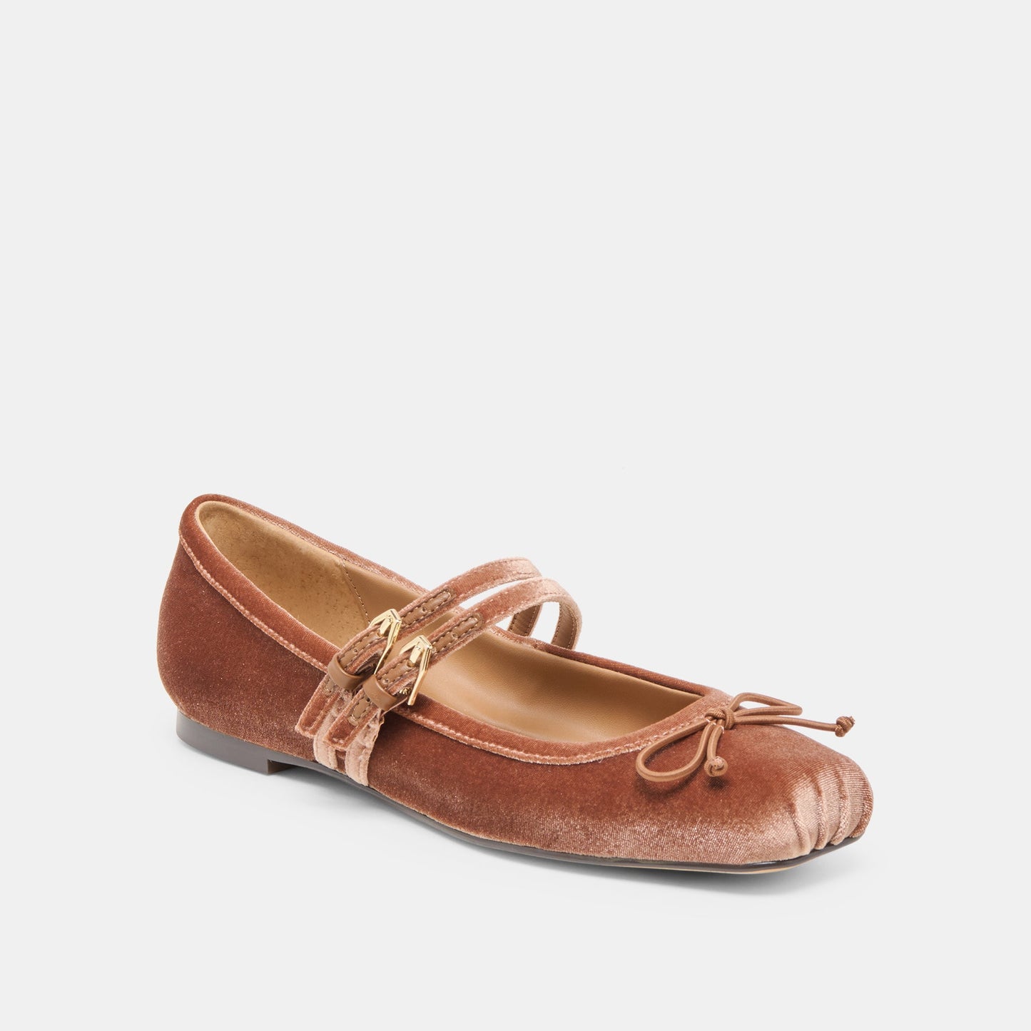 Dolce Vita Gibsen Dk Rose Velvet Ballet Flats