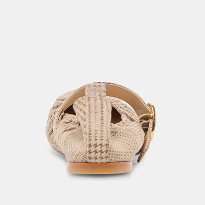 Dolce Vita Caely Herringbone Printed Suede Ballet Flats
