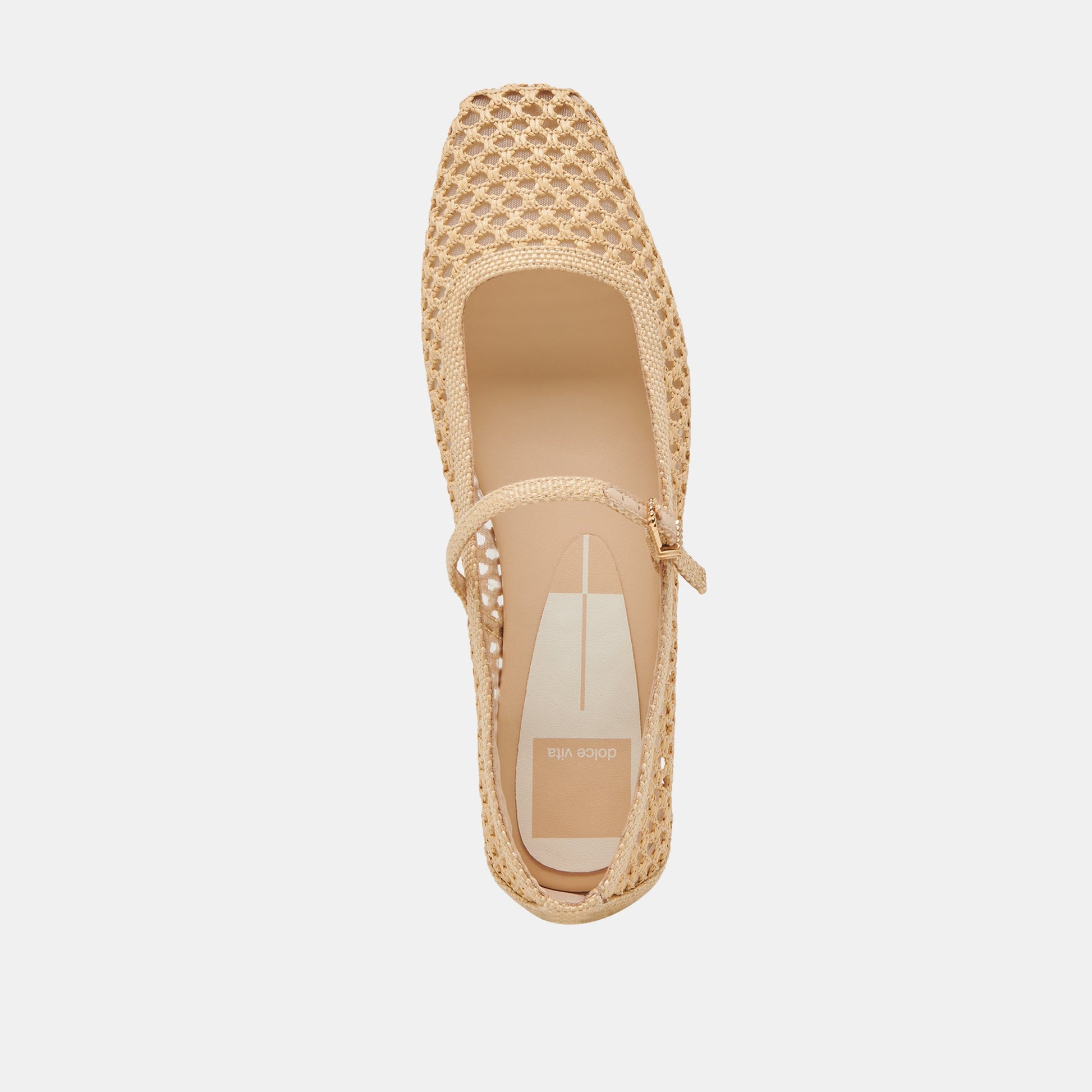 Dolce Vita Reyes Lt Natural Woven Raffia Ballet Flats