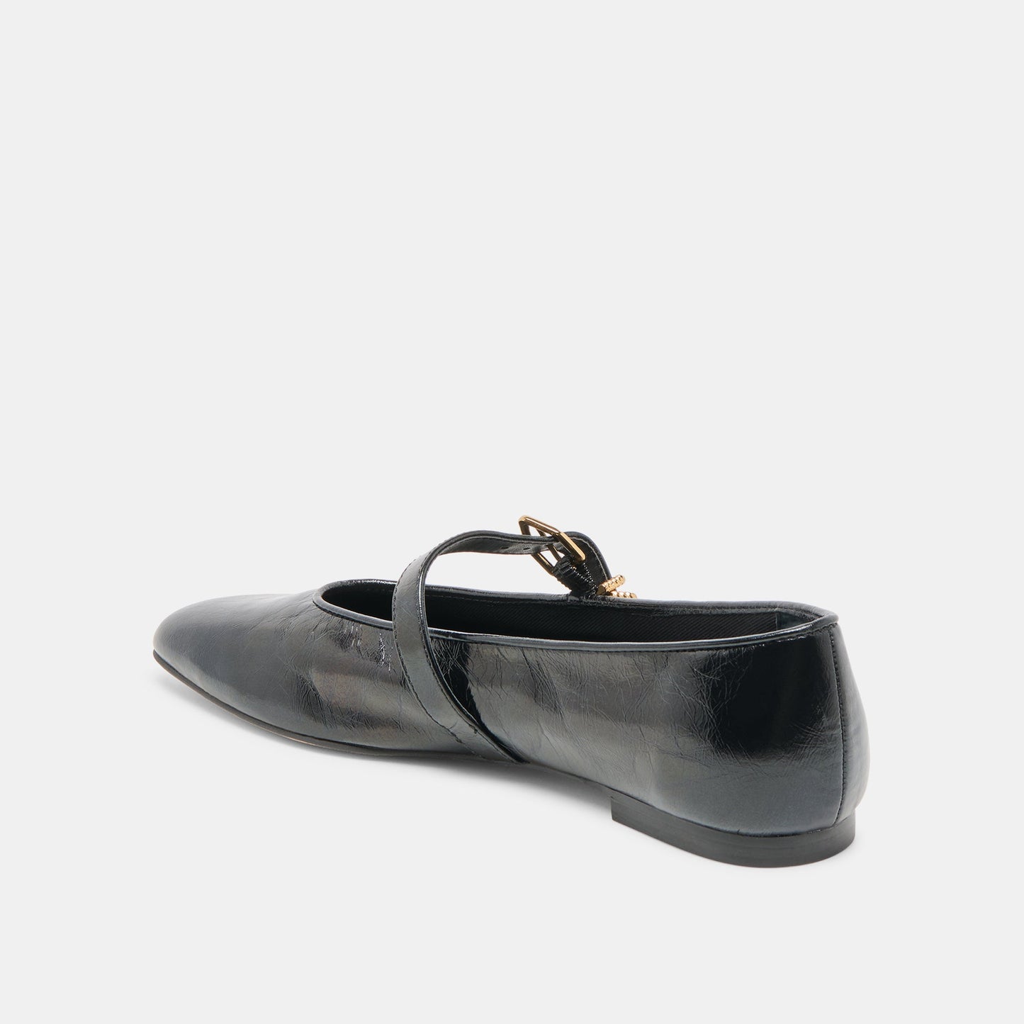 Dolce Vita Alizza Midnight Crinkle Patent Ballet Flats