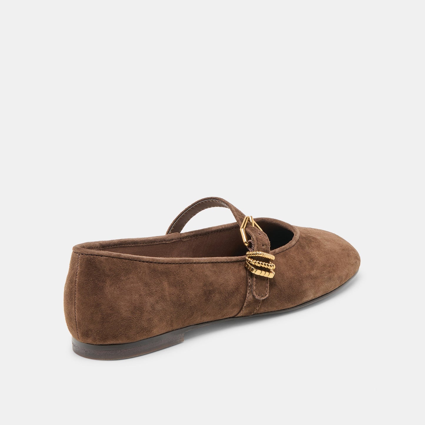 Dolce Vita Alizza Dk Brown Suede Ballet Flats