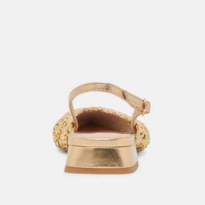 Dolce Vita CYNDI FLATS GOLD WOVEN