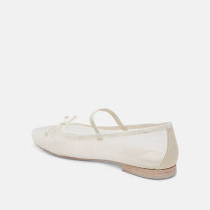 Dolce Vita CADEL BALLET FLATS IVORY MESH