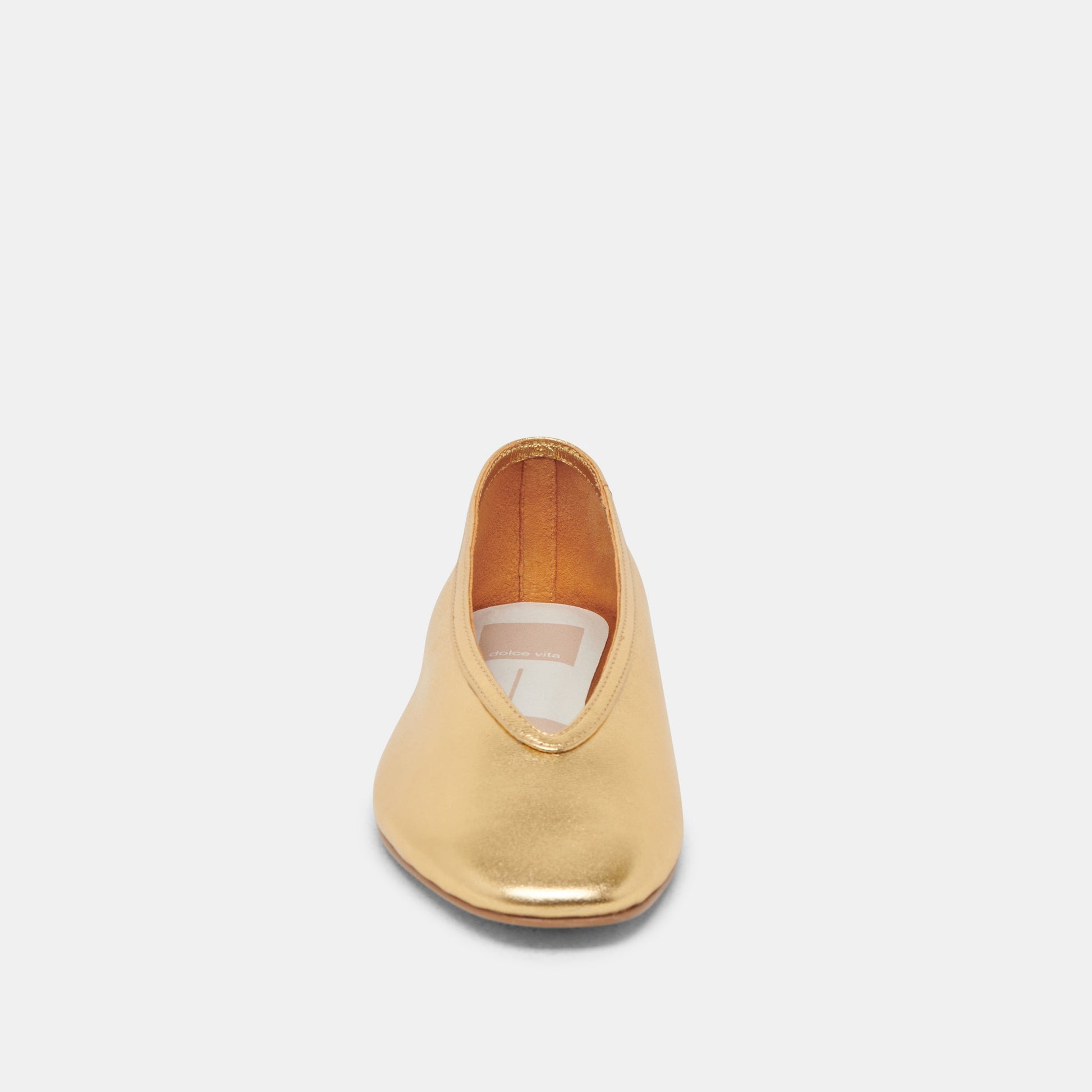 Dolce Vita Braidy Gold Metallic Leather Ballet Flats