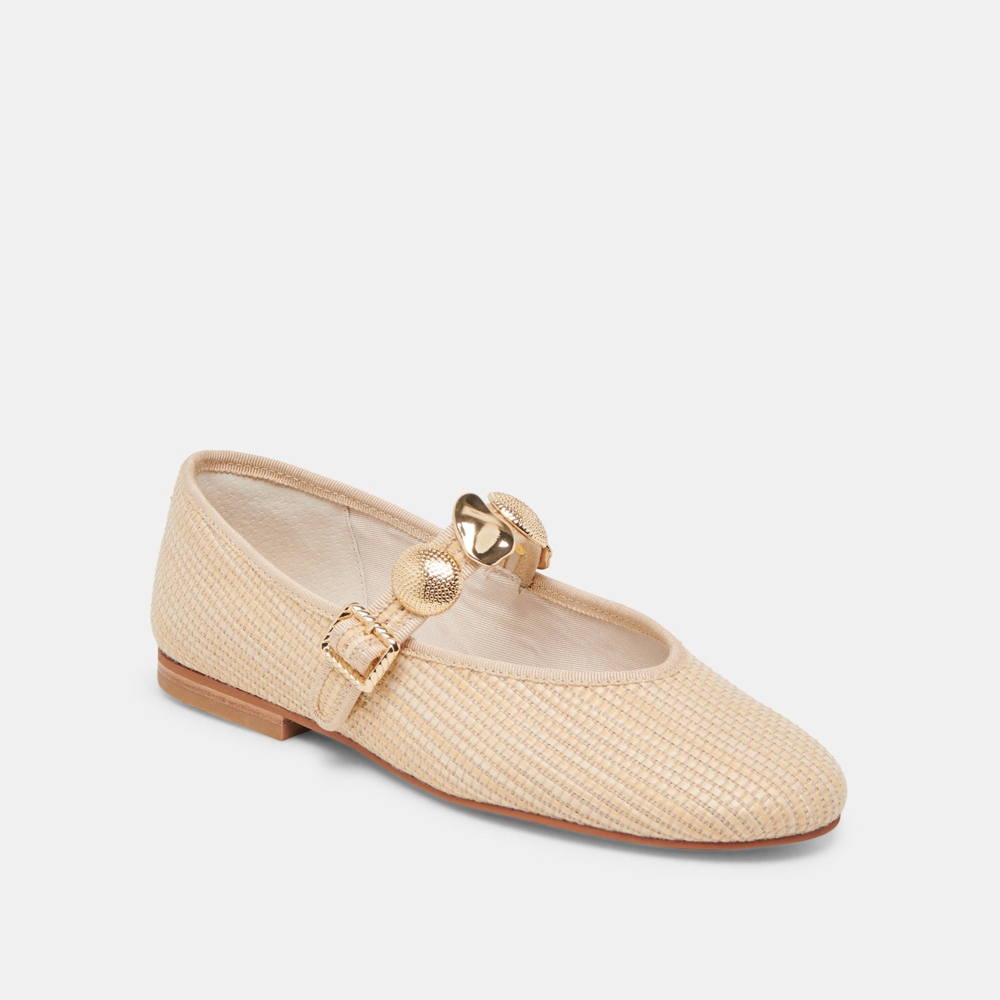 Dolce Vita RELAN BALLET FLATS LT NATURAL RAFFIA