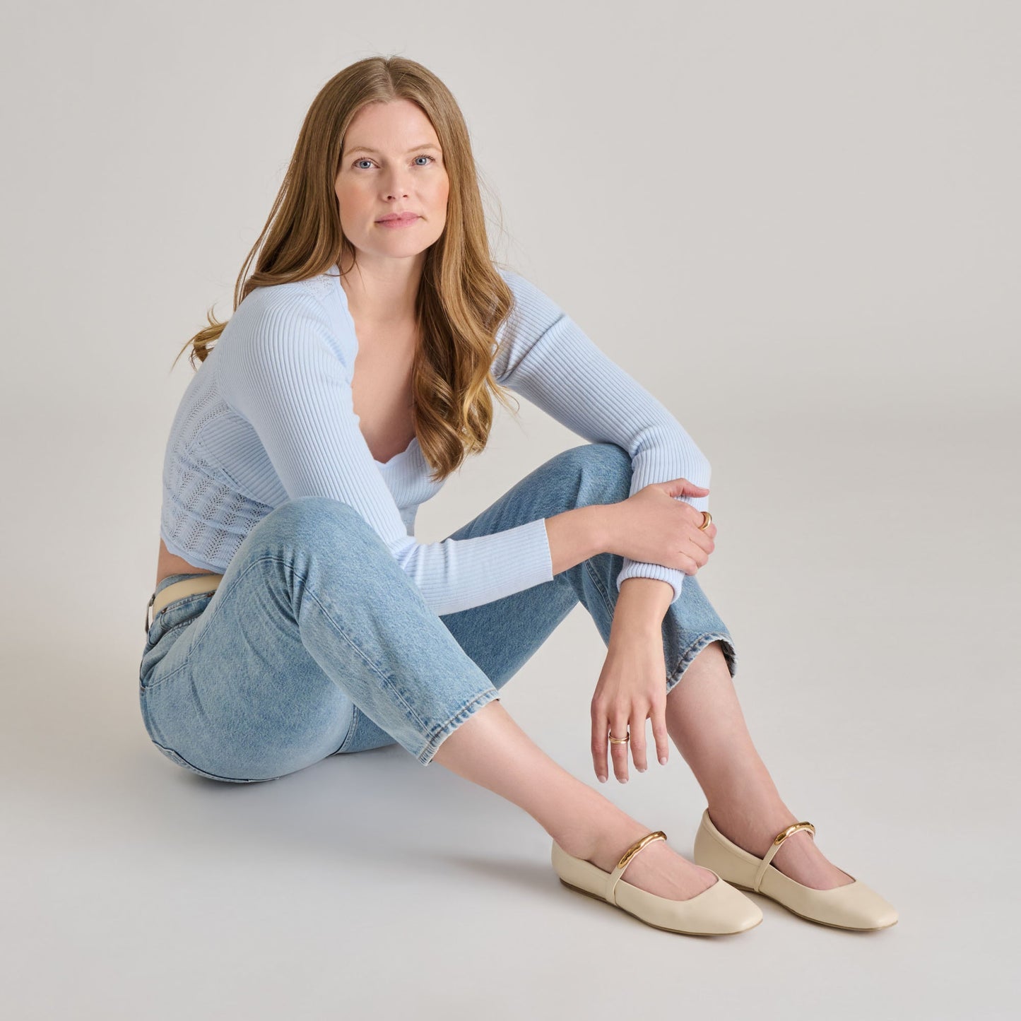 Dolce Vita RADYA BALLET FLATS CREME LEATHER
