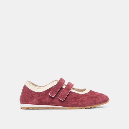 Dolce Vita Swan Burgundy Suede Sneakers