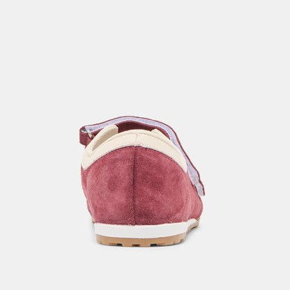 Dolce Vita Swan Burgundy Suede Sneakers