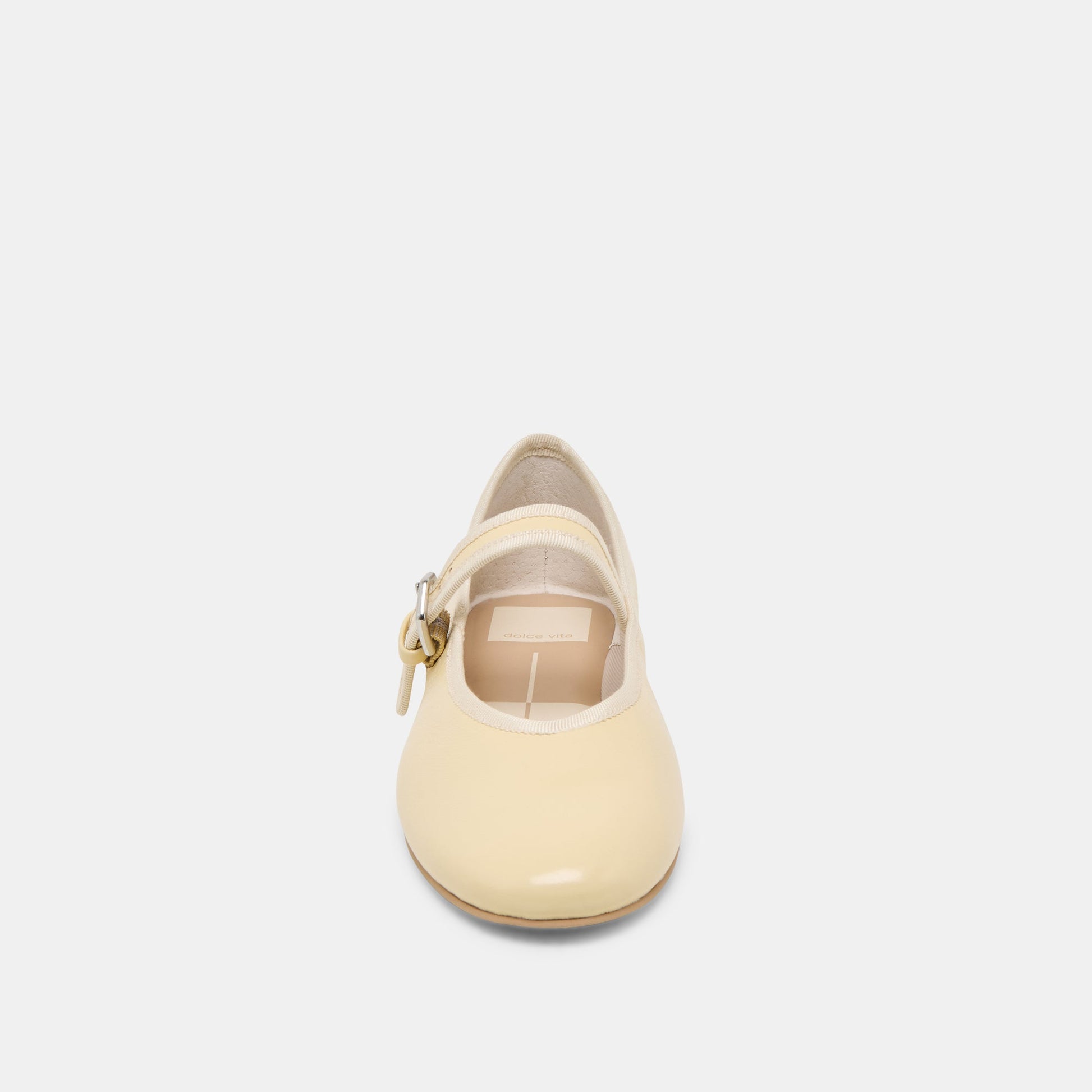 Dolce Vita Roslyn Light Yellow Leather Ballet Flats