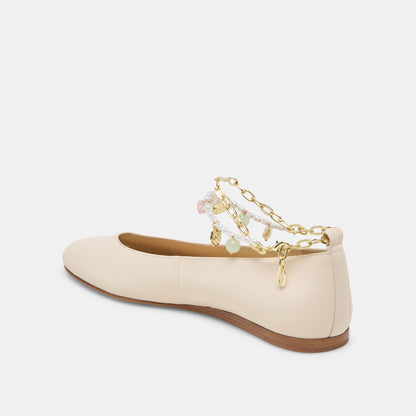 Dolce Vita Baiden Bone Leather Ballet Flats