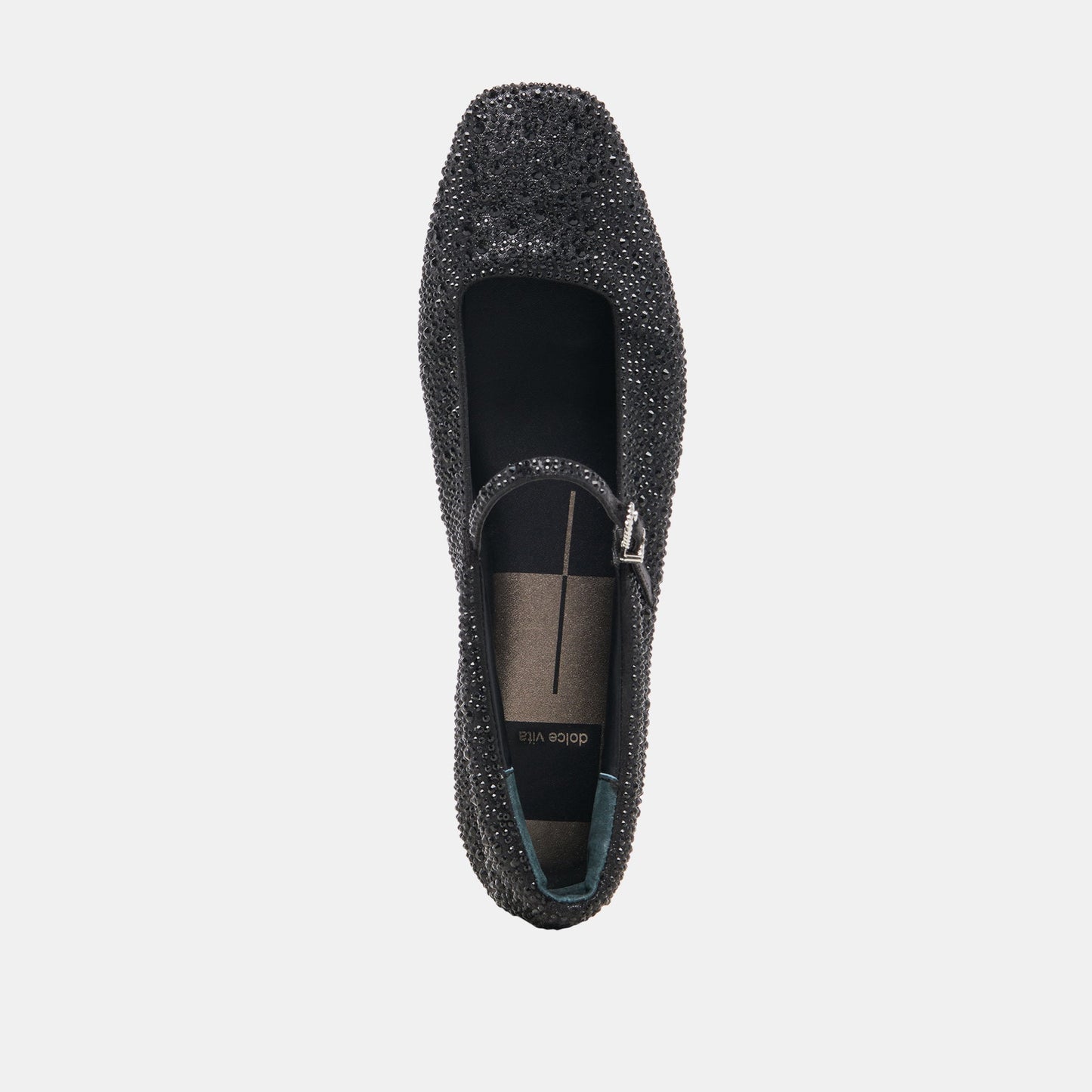 Dolce Vita REYES CRYSTAL BALLET FLATS BLACK METALLIC CRYSTAL