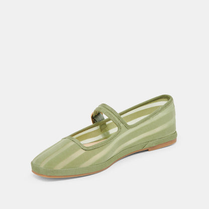 Dolce Vita TAMEKA BALLET FLATS JADE STRIPE MESH