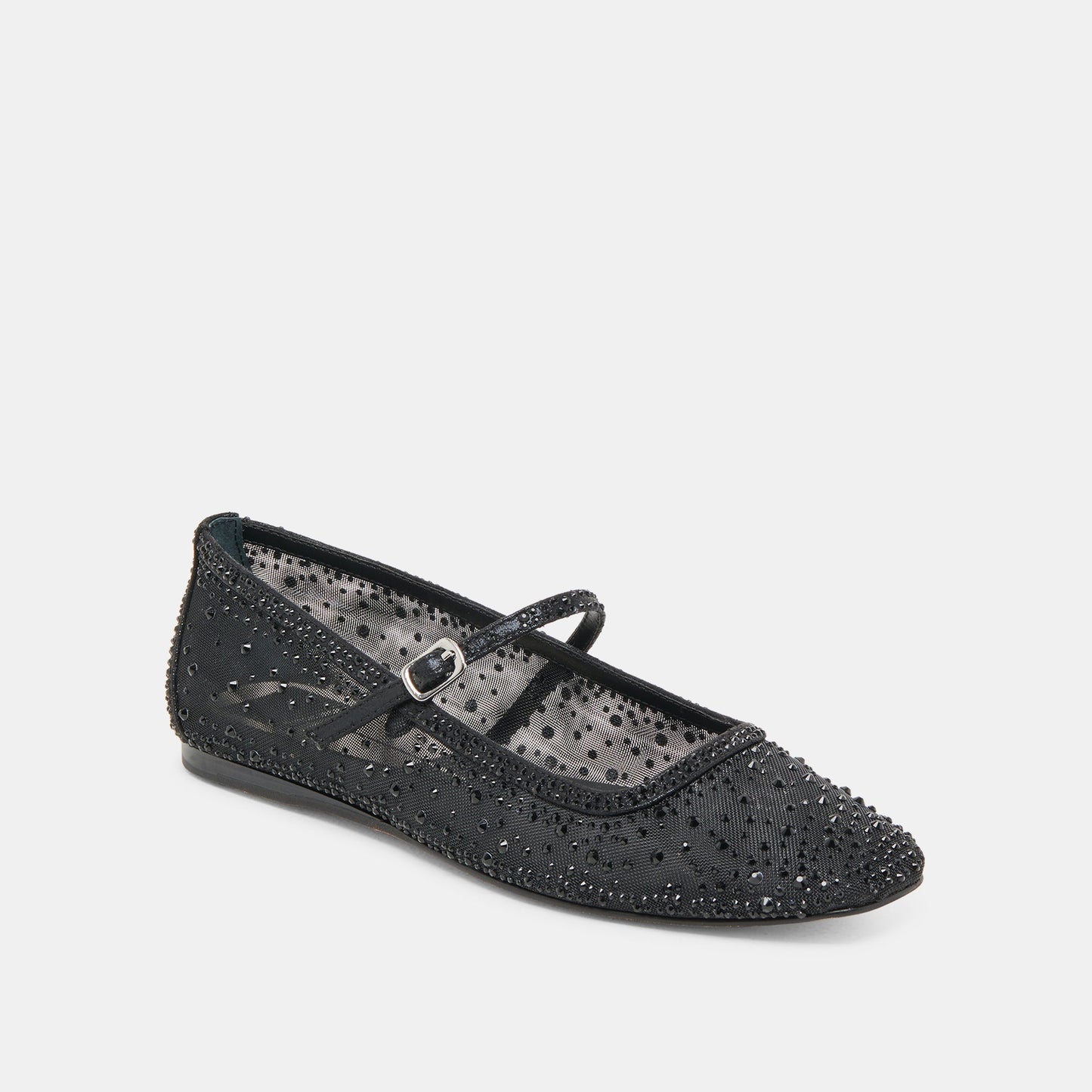 Dolce Vita REYES CRYSTAL BALLET FLATS BLACK MESH