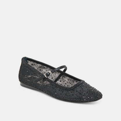 Dolce Vita REYES CRYSTAL BALLET FLATS BLACK MESH