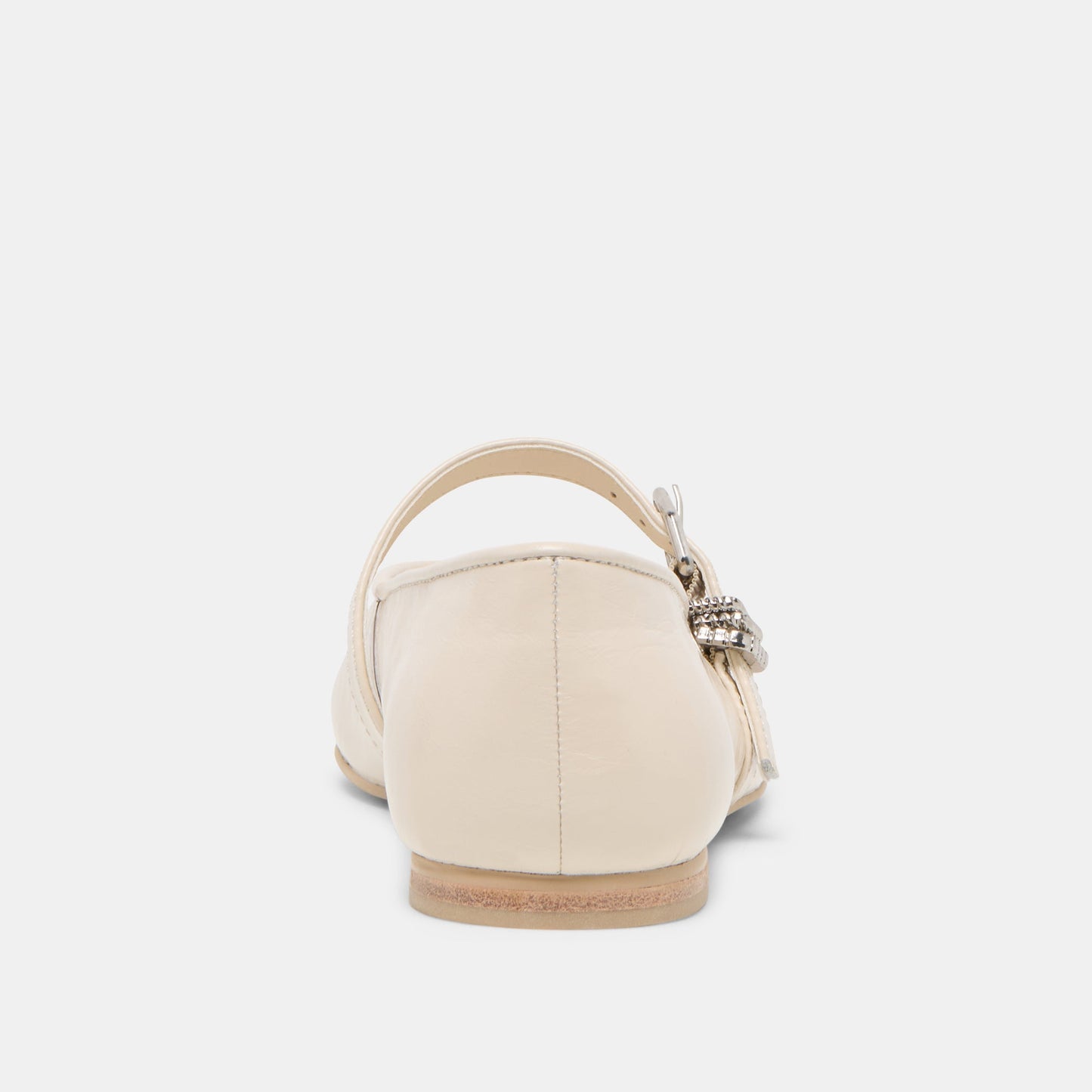 Dolce Vita Alizza Creme Crinkle Patent Ballet Flats