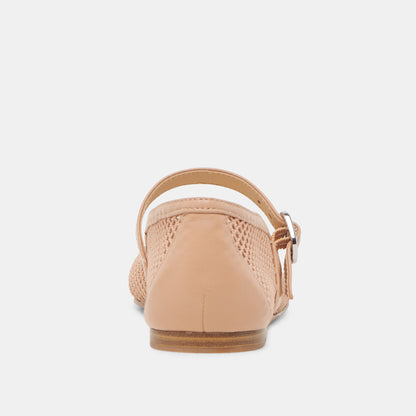 Dolce Vita RODNI MESH BALLET FLATS LIGHT TAN WOVEN MESH
