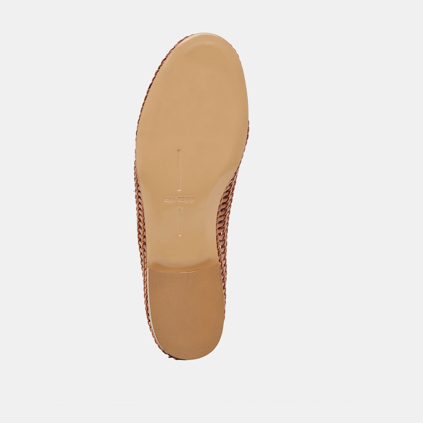 Dolce Vita Armond Cognac Woven Leather Flats