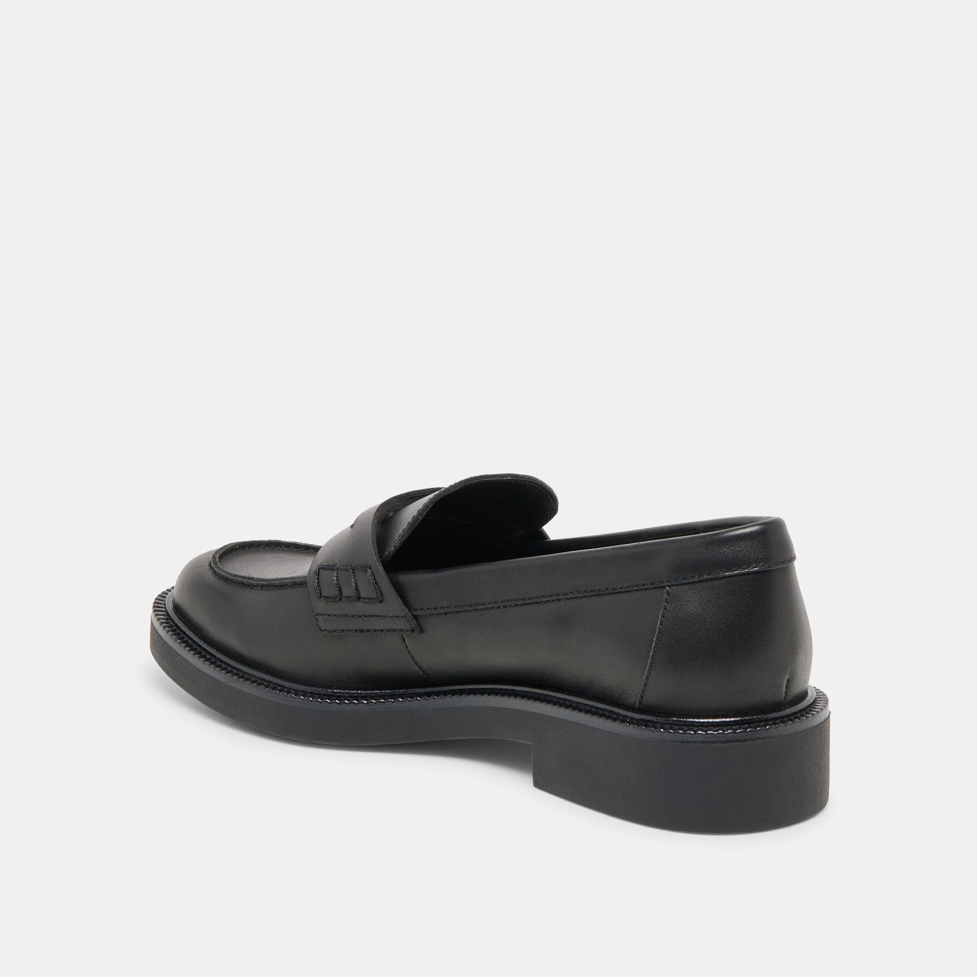 Dolce Vita Tiggy Black Leather Loafers