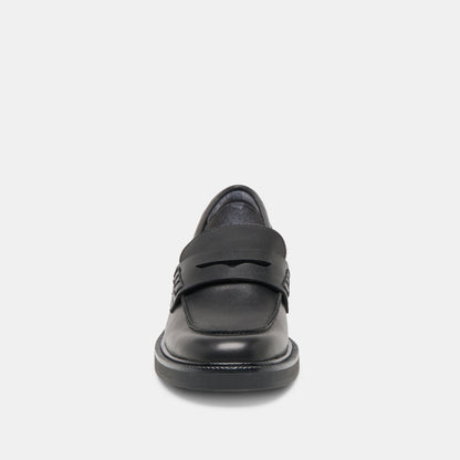 Dolce Vita Tiggy Black Leather Loafers