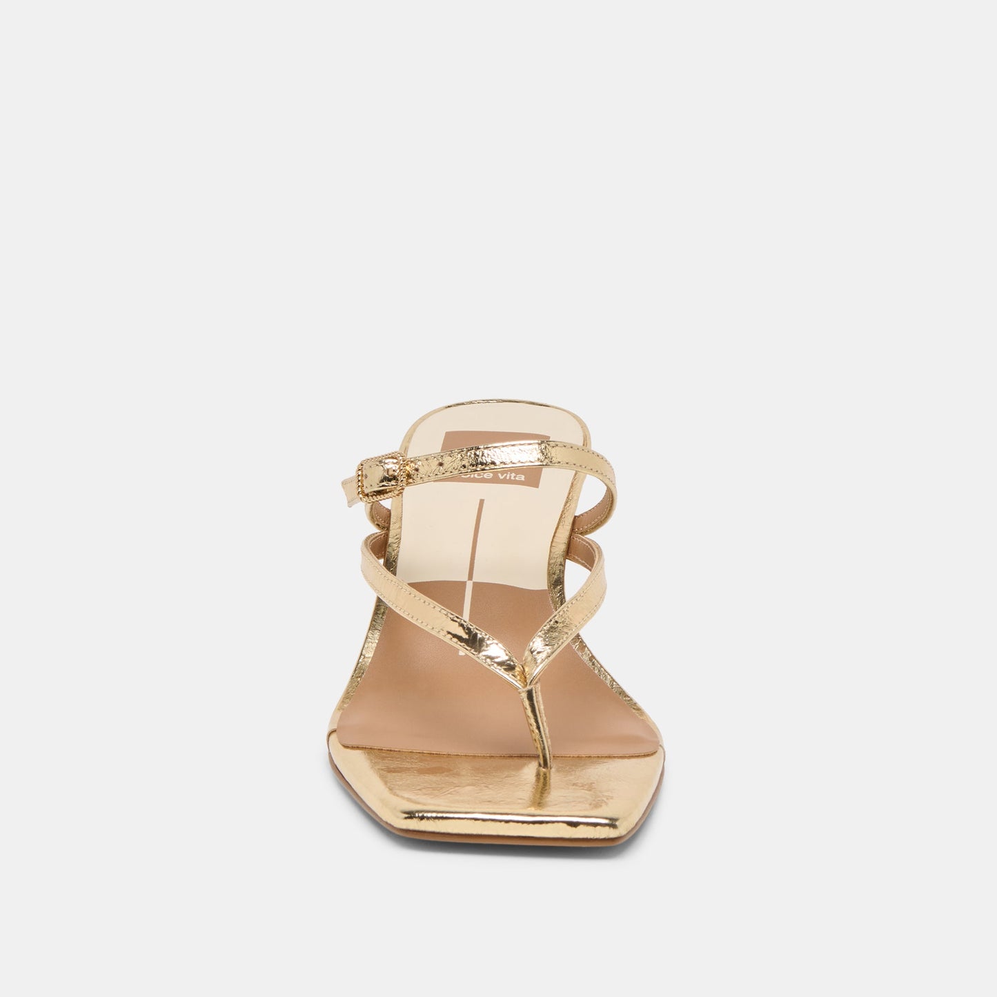 Dolce Vita Biaga Gold Distressed Leather Heels