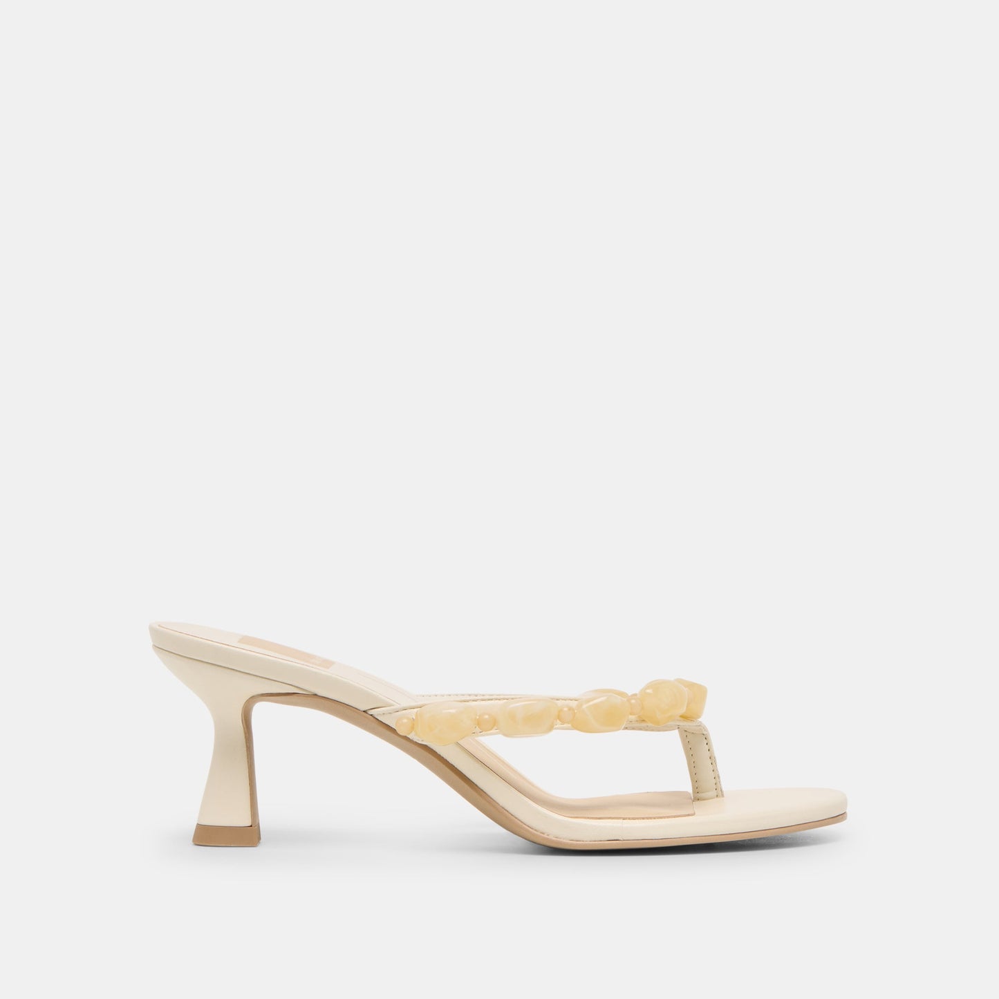 Dolce Vita Daksie Off White Leather Heels