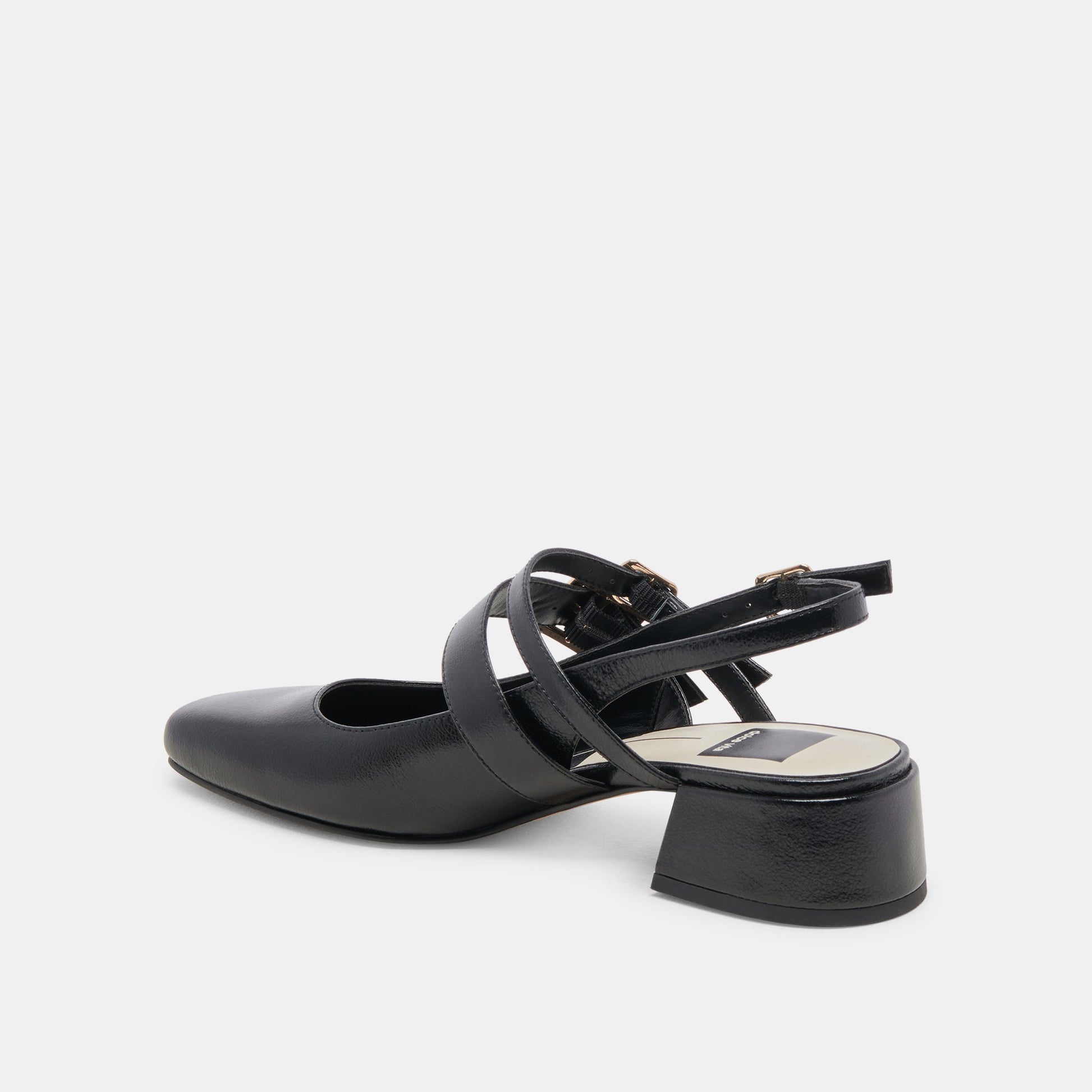 Dolce Vita PATZY HEELS MIDNIGHT CRINKLE PATENT LEATHER
