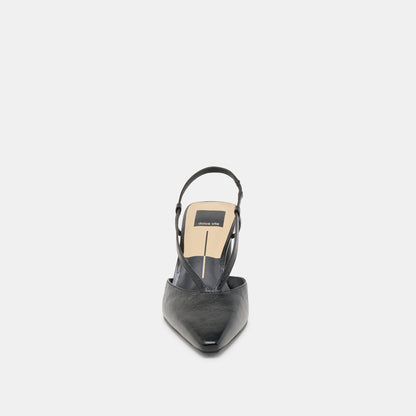 Dolce Vita Ginay Black Leather Heels