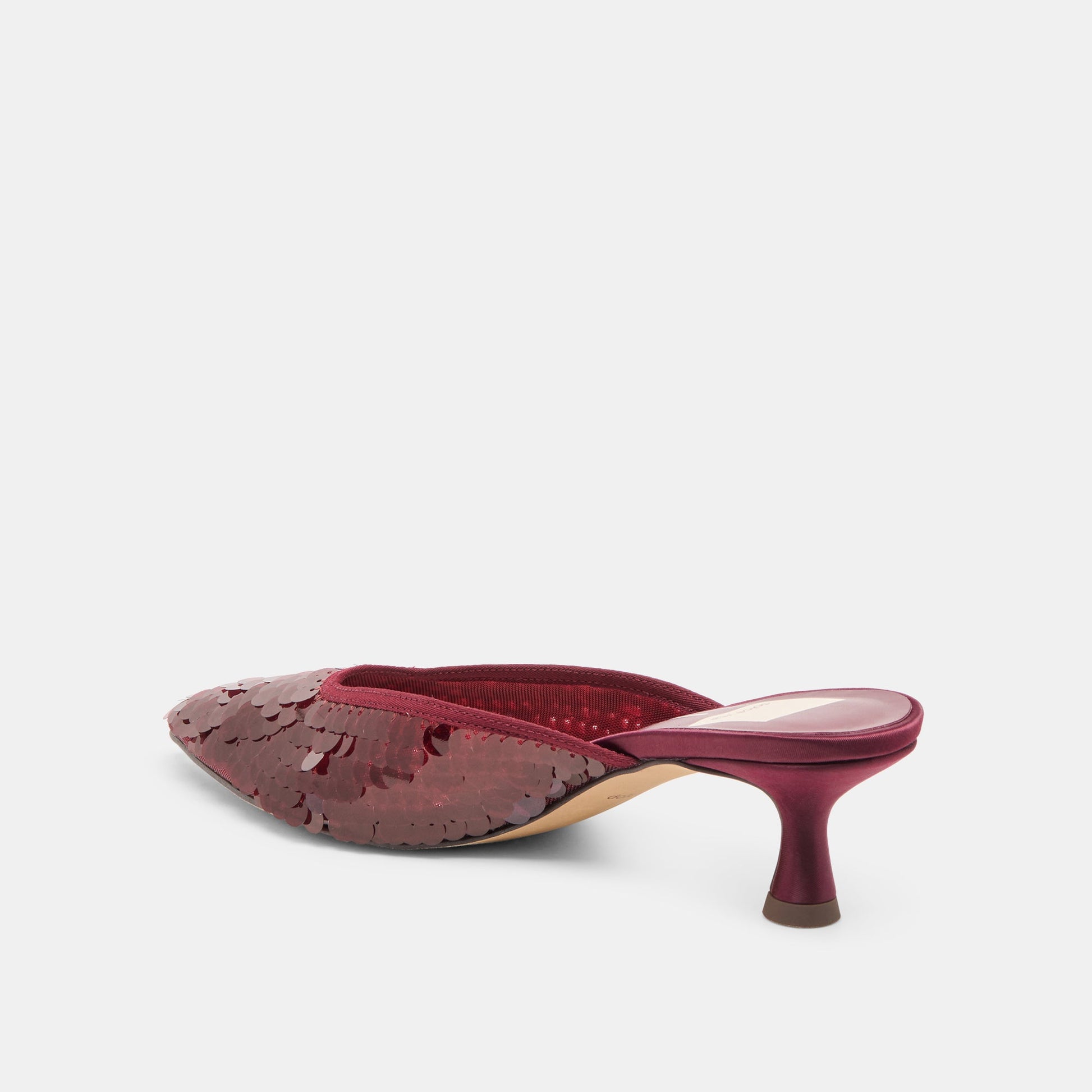 Dolce Vita Cleo Cranberry Sequin Heels