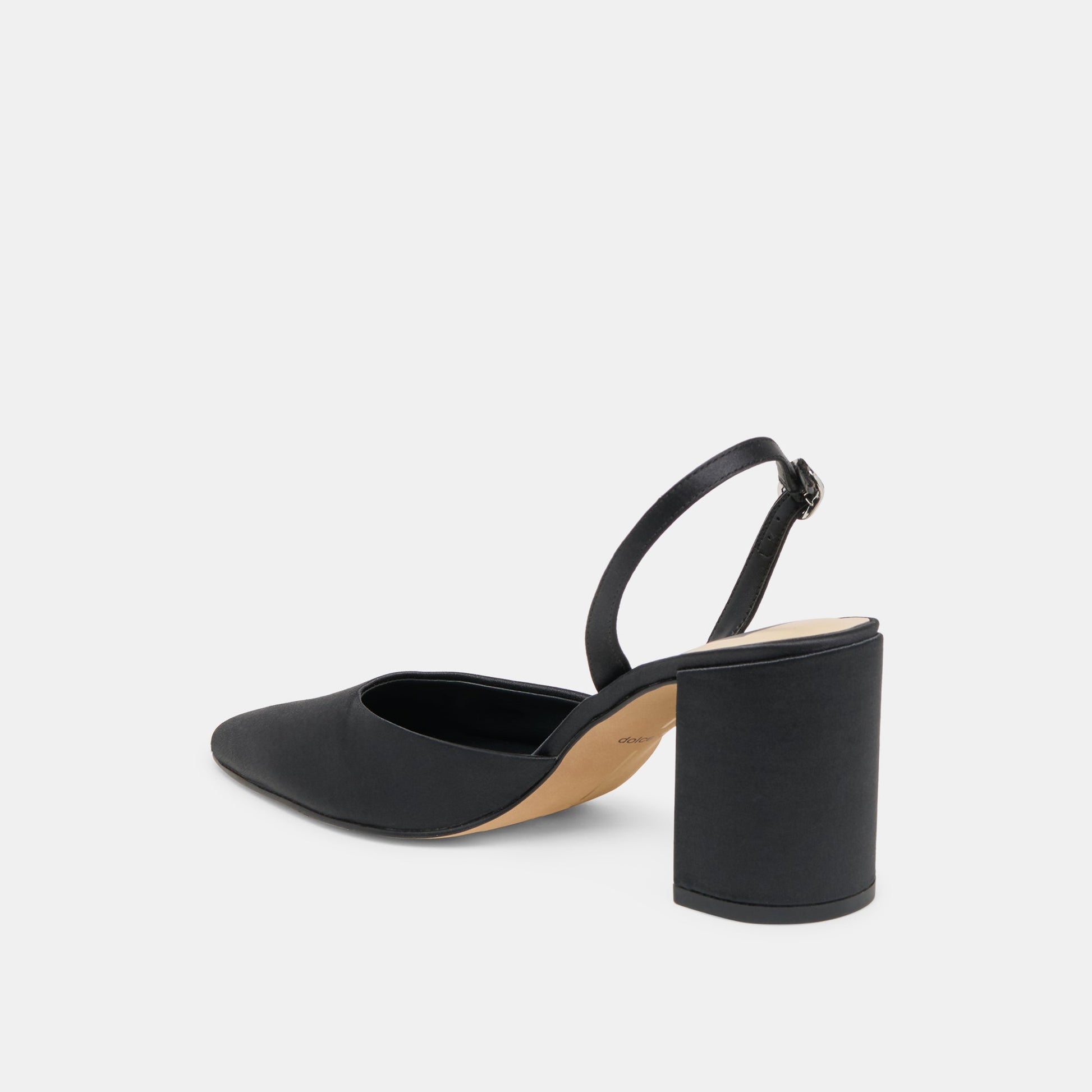 Dolce Vita Carel Onyx Satin High Heels