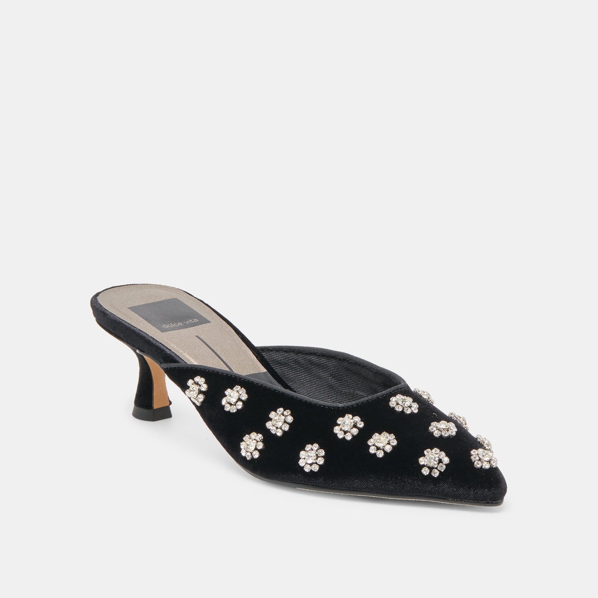 Dolce Vita Clara Nero Velvet Heels