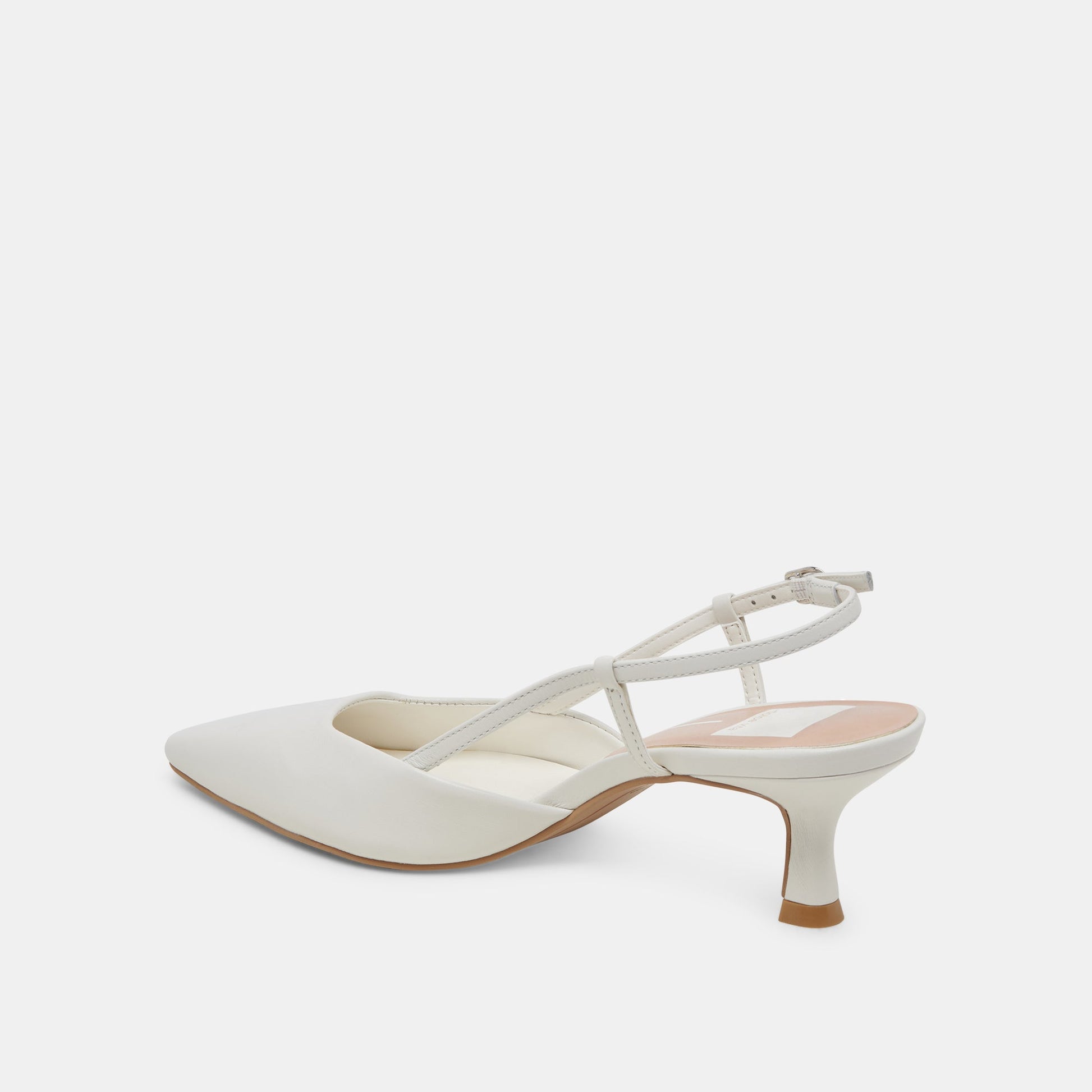 Dolce Vita Odela White Leather Heels