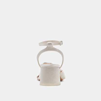 Dolce Vita Brenna Ivory Satin Heels