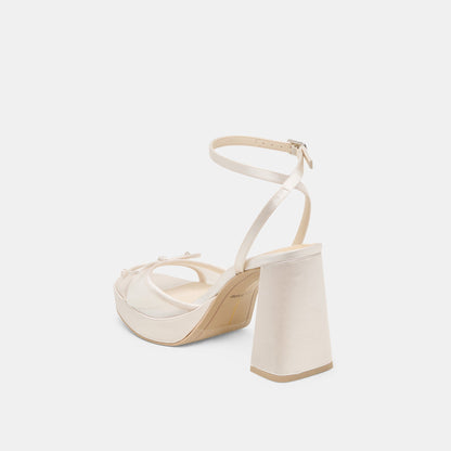 Dolce Vita Pandor White Tulle Heels