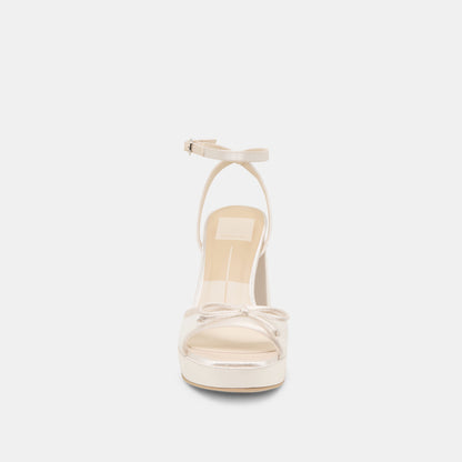 Dolce Vita Pandor White Tulle Heels