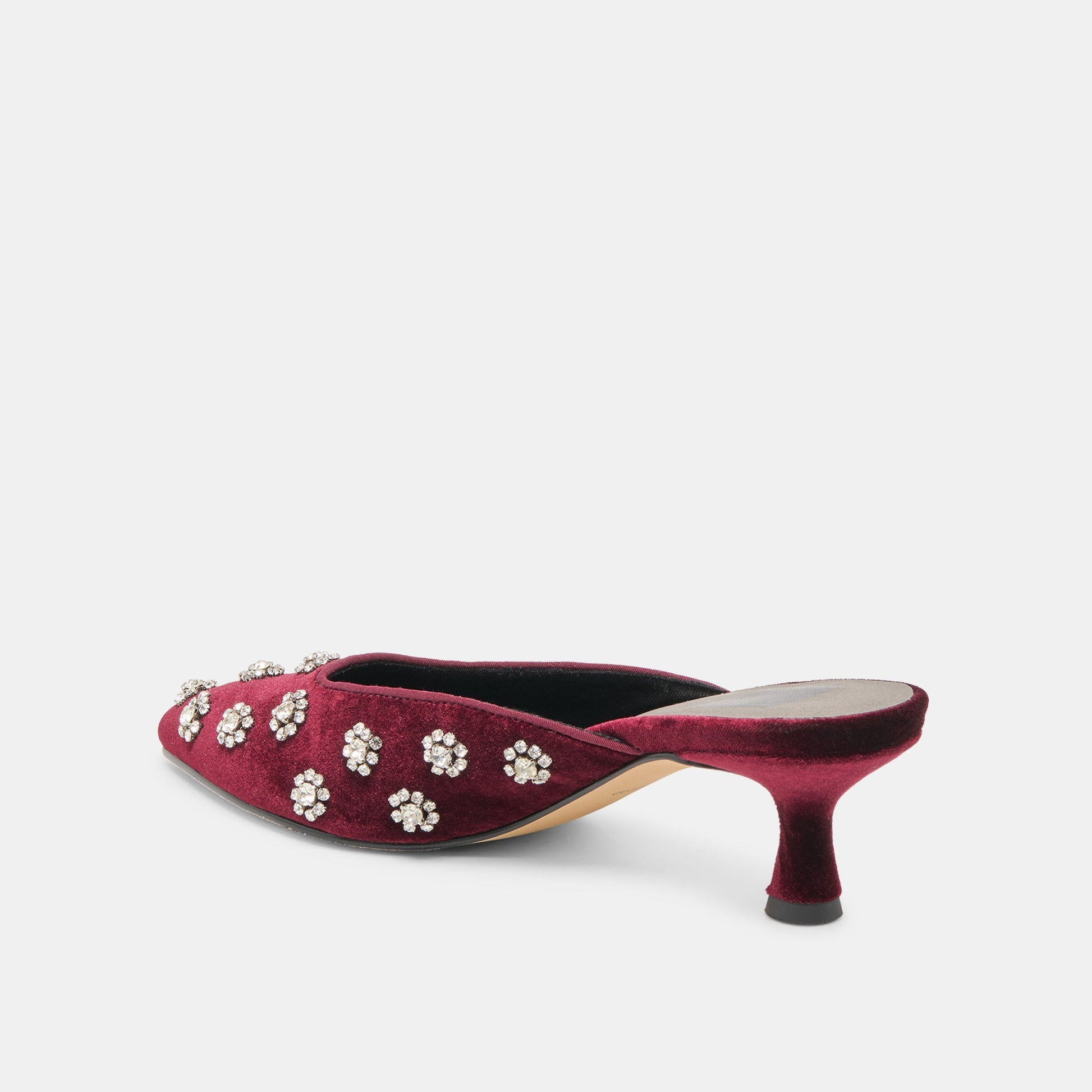 Dolce Vita Clara Bordeaux Velvet Heels