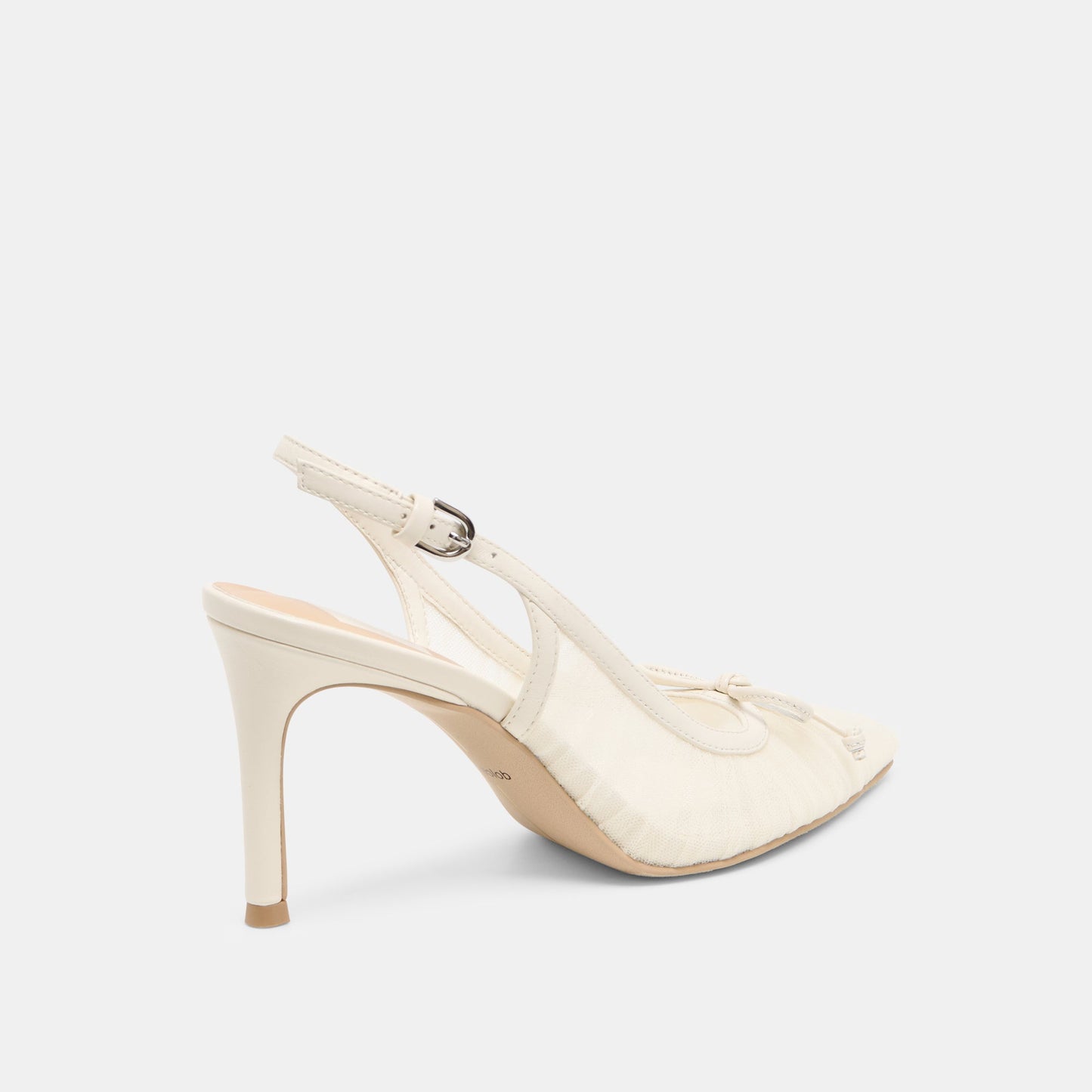 Dolce Vita Yela White Tulle Heels