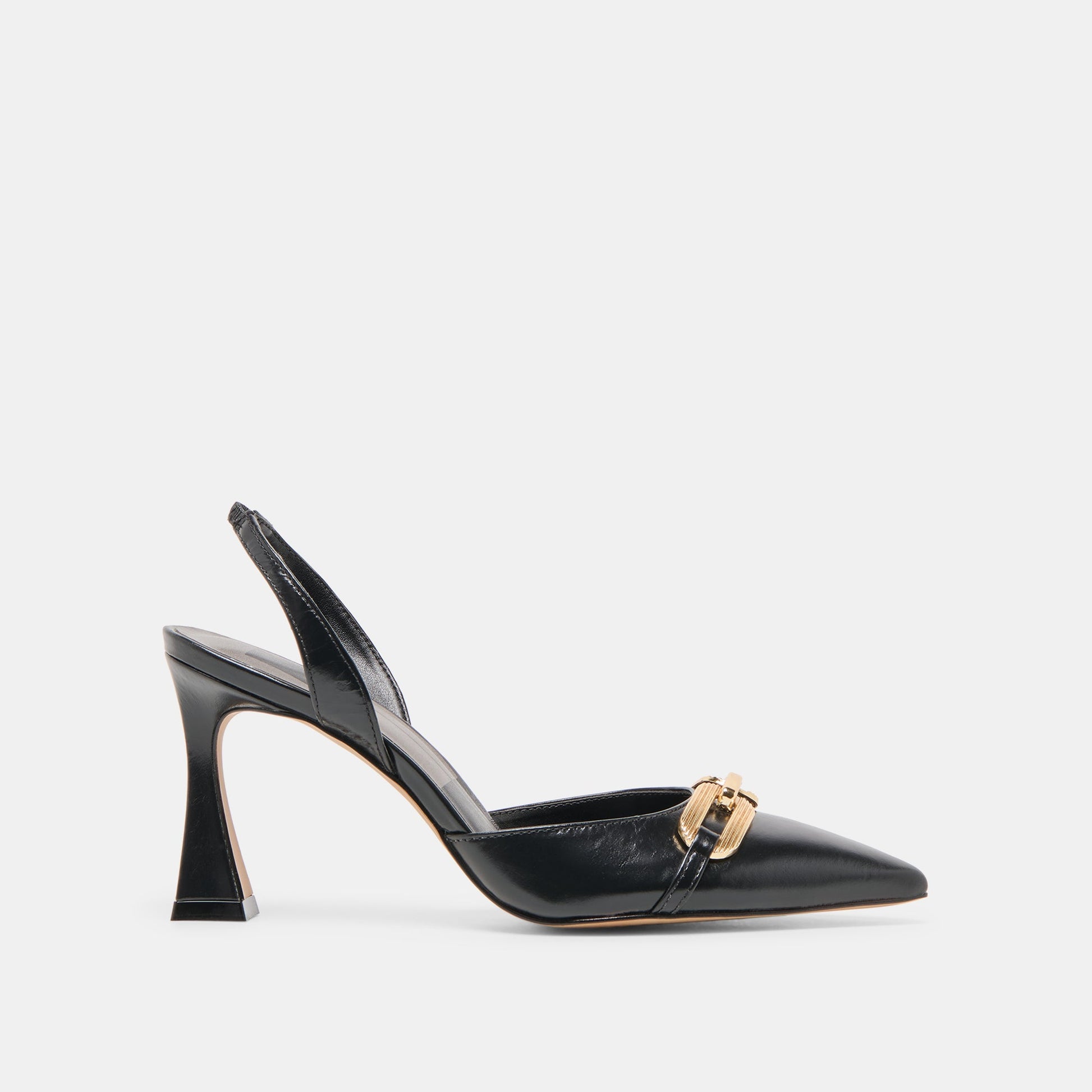 Dolce Vita Malik Midnight Crinkle Patent Heels