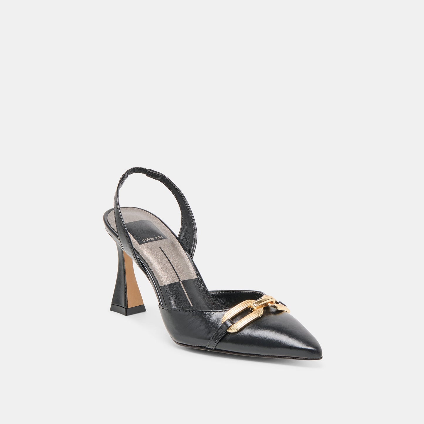 Dolce Vita Malik Midnight Crinkle Patent Heels