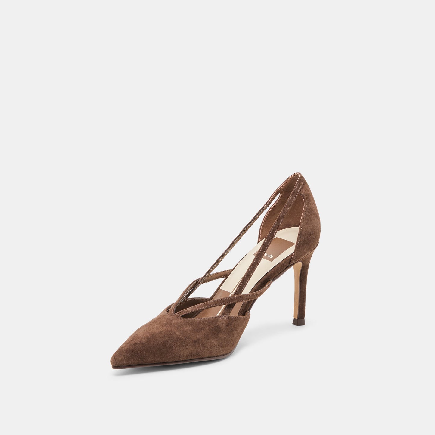 Dolce Vita Kaine Dk Brown Suede Heels