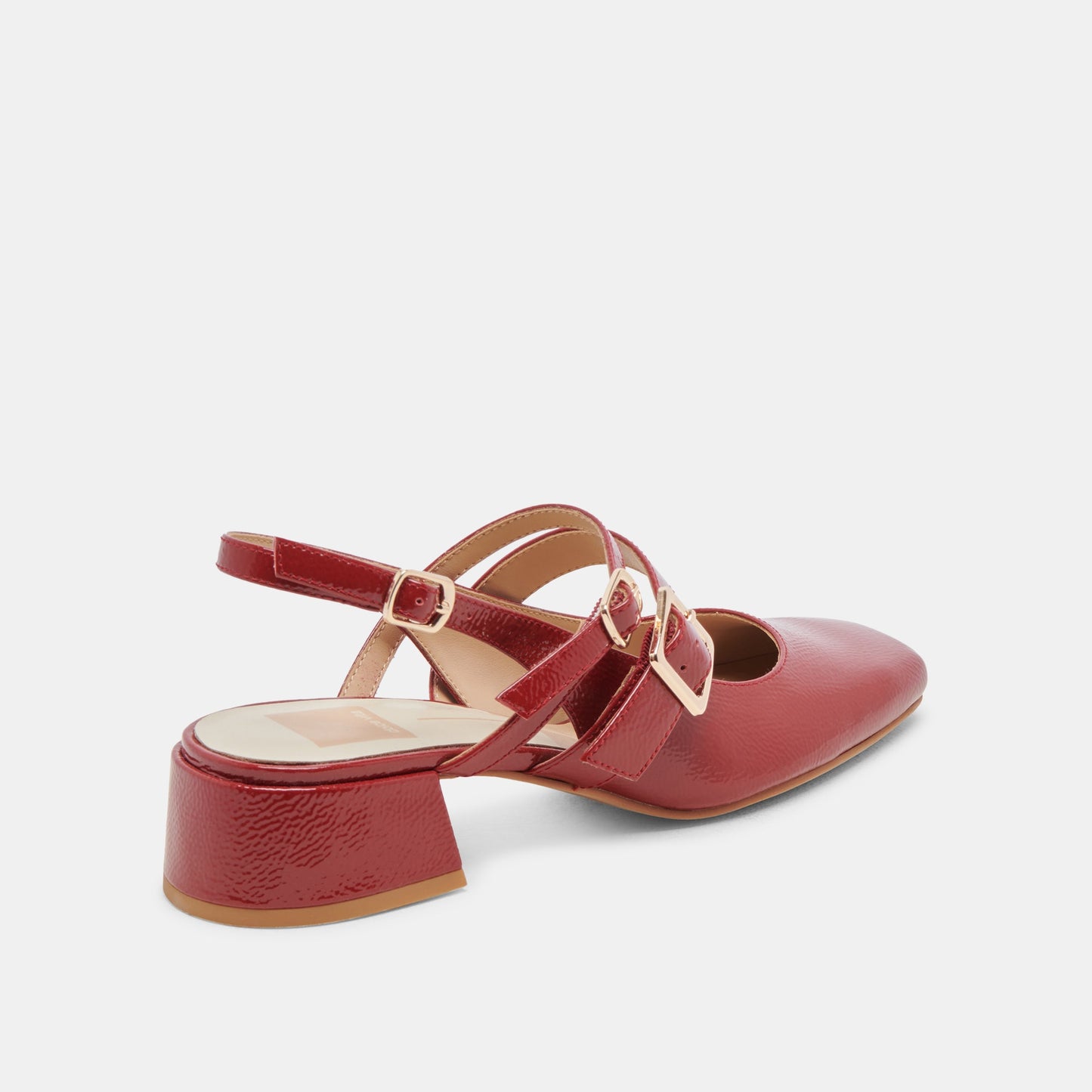 Dolce Vita PATZY HEELS CRIMSON CRINKLE PATENT LEATHER