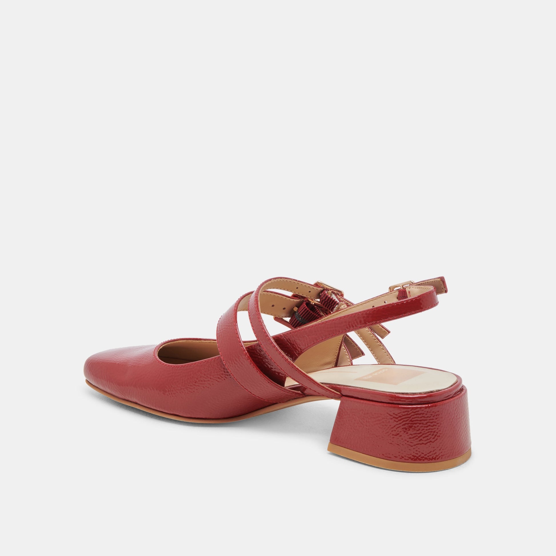 Dolce Vita PATZY HEELS CRIMSON CRINKLE PATENT LEATHER