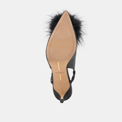 Dolce Vita Kamy Onyx Satin Heels
