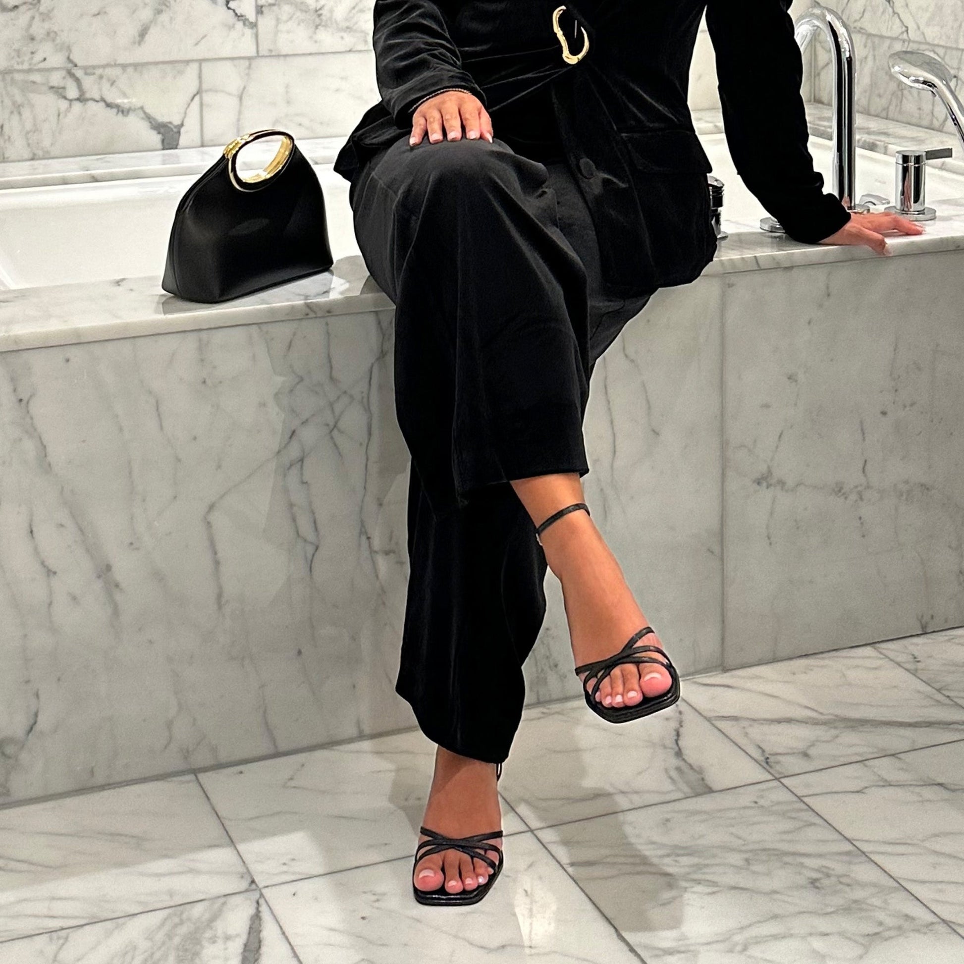 Dolce Vita MANJI HEELS MIDNIGHT PATENT LEATHER