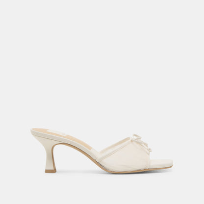 Dolce Vita Galen White Tulle Heels