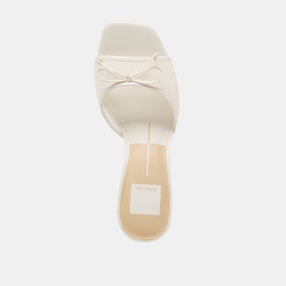 Dolce Vita Galen White Tulle Heels