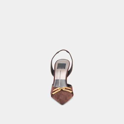 Dolce Vita Malik Mahogany Nubuck Heels