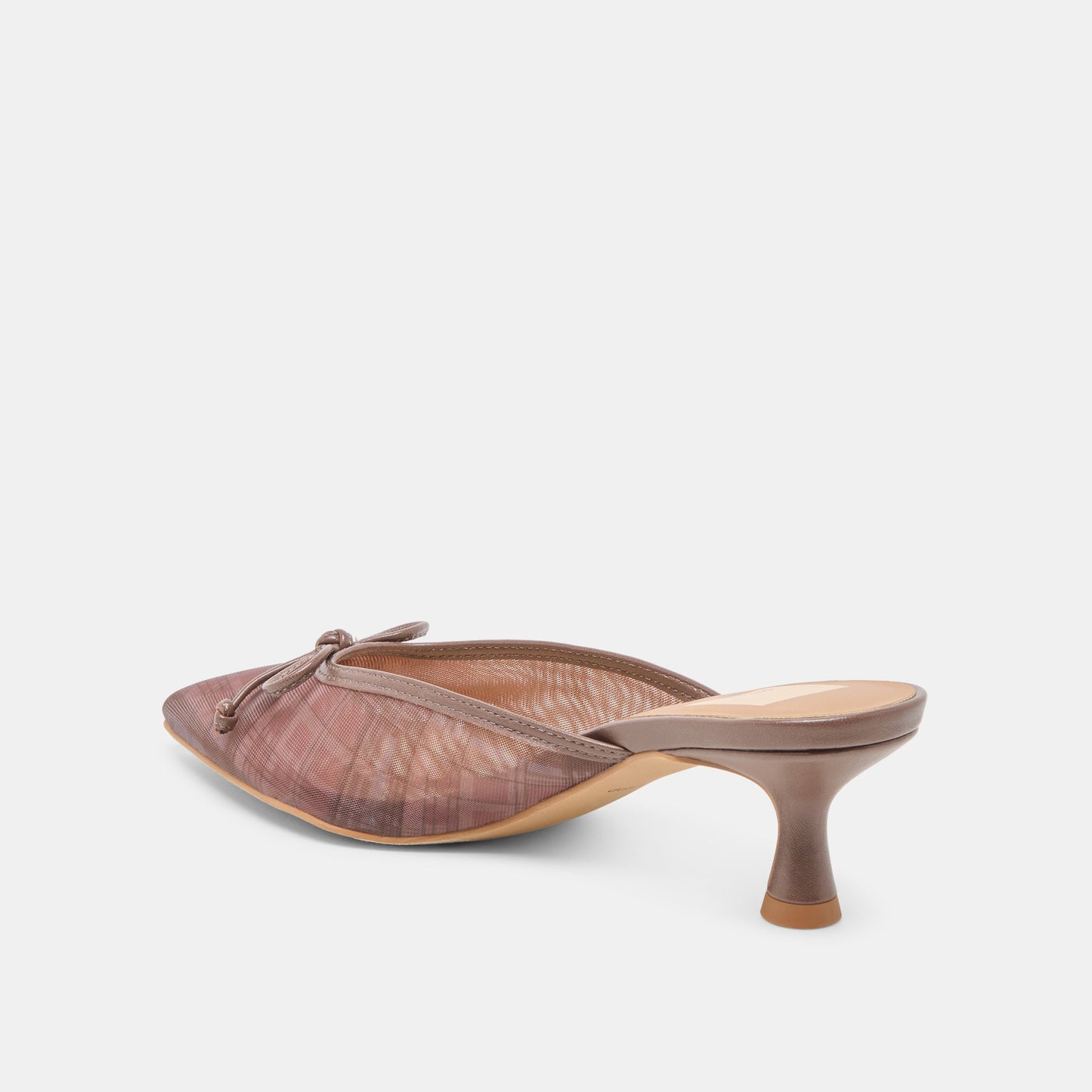 Dolce Vita Cleo Cognac Plaid Mesh Heels