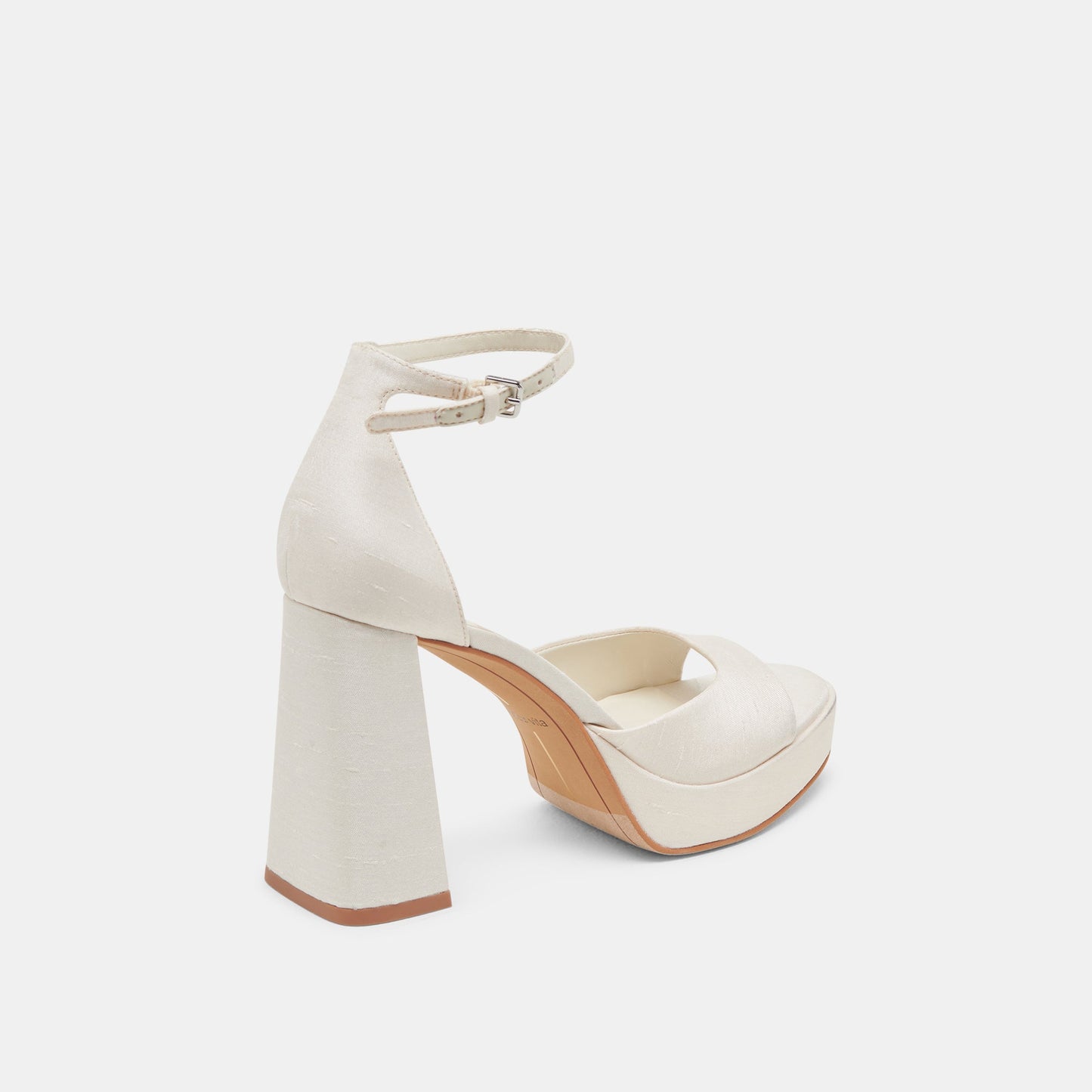 Dolce Vita PANDRO WIDE HEELS WHITE SATIN