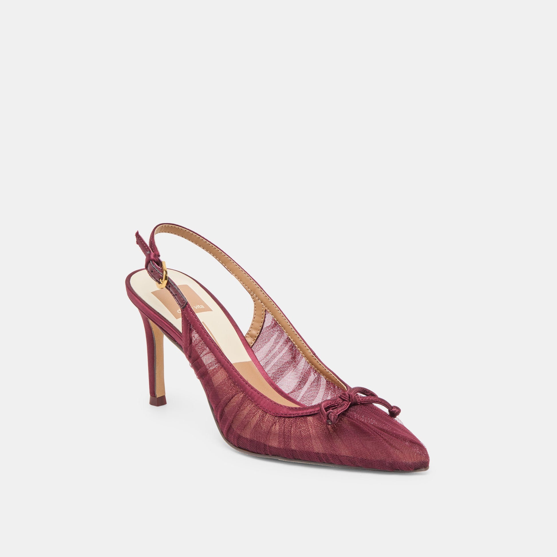 Dolce Vita Yela Cranberry Tulle Heels