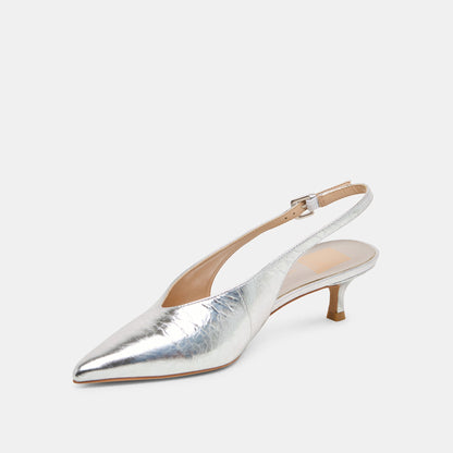 Dolce Vita ALENNA HEELS SILVER DISTRESSED LEATHER